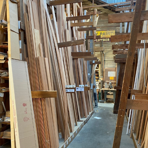 Inside of Vander Griend Lumber