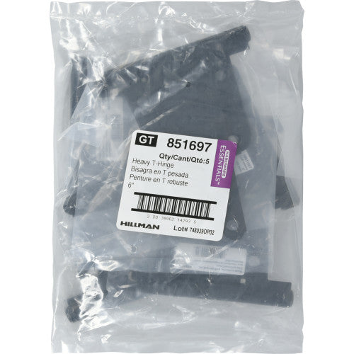 Hillman Hardware Essentials 4x4 Heavy Duty T-Hinge Black