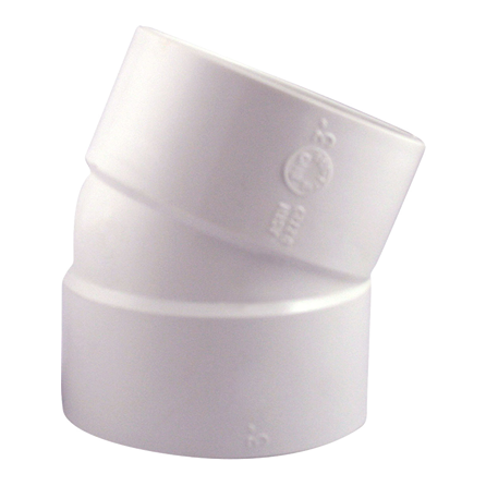 Ipex PVC-BDS 22½º Elbow Hub