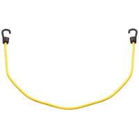 ProSource Bungee Stretch Cord, 8 mm Dia, 40 in L, Polypropylene, Yellow, Hook End