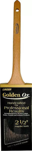 Linzer Golden Ox Very Fine Chinese Bristle 2-1/2” Angled Sash Paint Brush