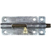 Door Barrel Bolt, Galvanized, 4-In.