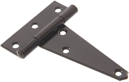 4  BRASS PLATED HEAVY T-HINGE BLACK FINI