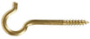 .162X2-9/16 SOLID BRASS SCREW HOOK