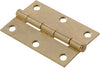 1-1/2  BRASS PLATED NARROW HINGE