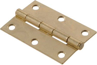 1-1/2  BRASS PLATED NARROW HINGE