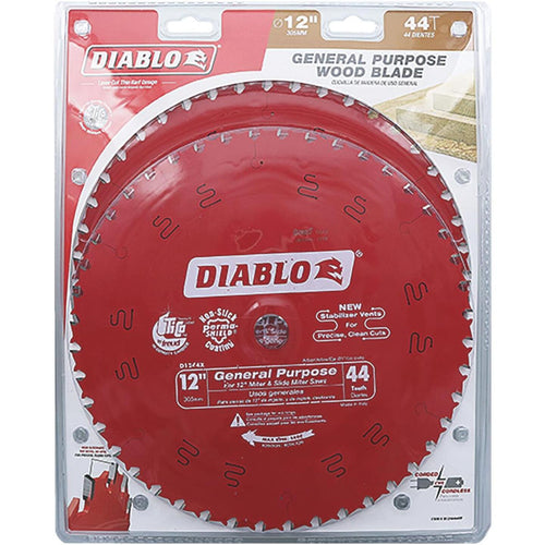 Diablo 12 In. 44-Tooth General Purpose Circular Saw Blade (2-Pack)