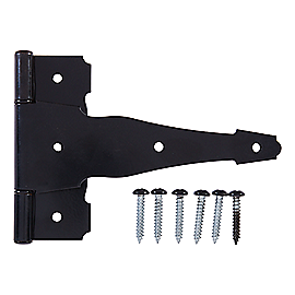 National Hardware Ornamental T-Hinge 8, Black